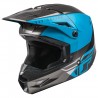 Helmet Fly Kinetic Straight Edge Blue / Grey / Black