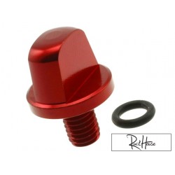 Oil filler screw STR8 New-Style, Minarelli, red