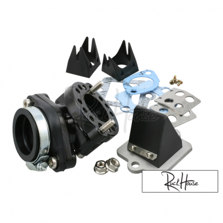 Intake system Motoforce RACING, incl. reedvalve, 360° pivotable, Piaggio