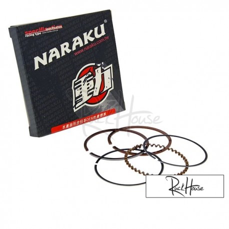 Piston ring set Naraku 50cc for Piaggio 4-stroke