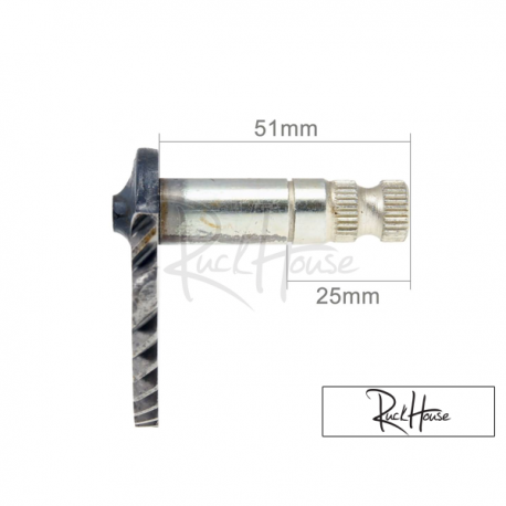 Kickstart Shaft (51mm/25mm) for GY6 50cc 139QMB/QMA