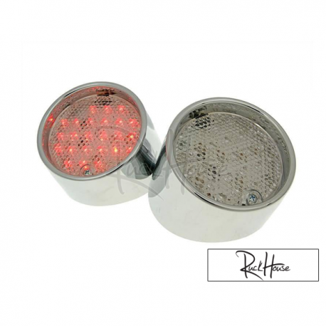 Tail Light set led Chrome (SR50 Minarelli)